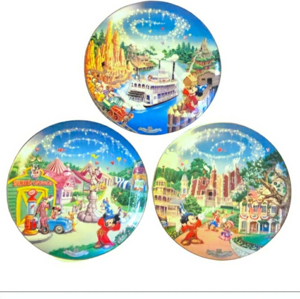BRADFORD EXCHANGE Disney 25th Anniversary Plates